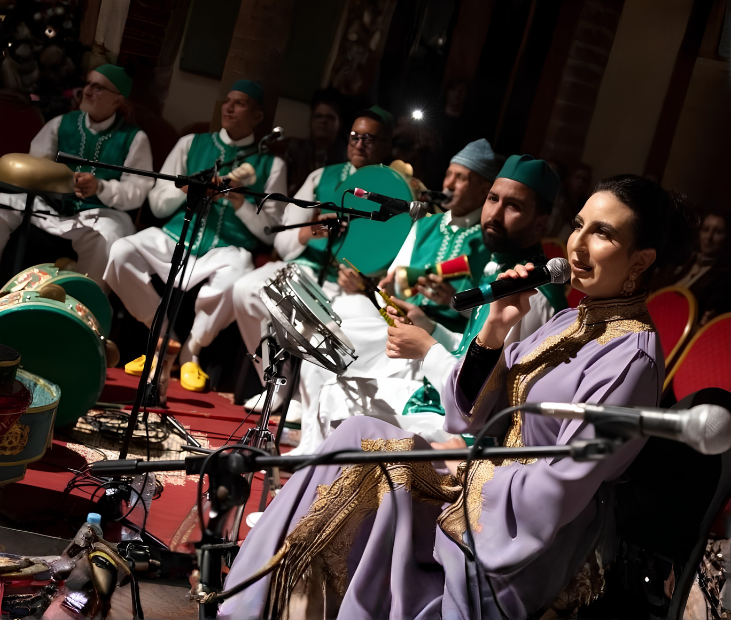 Souhaila Sahraoui at Moroccan heritage music festivals